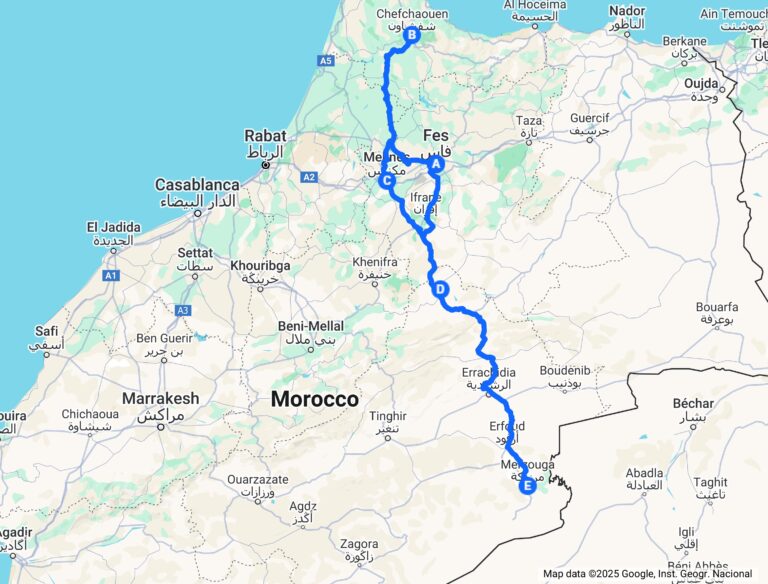 7 days family tour from Fes