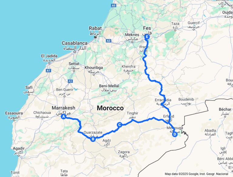 6 days desert tour from Marrakech